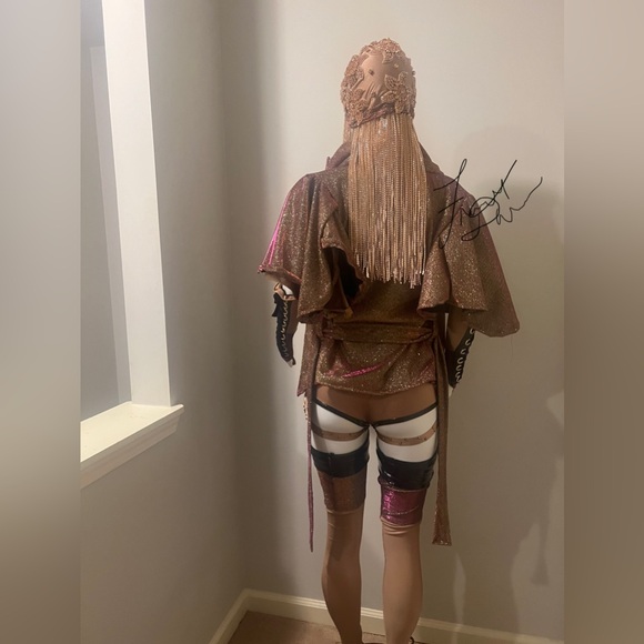 😍Handmade Fancy By Francesca Watson designer costume wrestling dance outfit - Picture 5 of 12